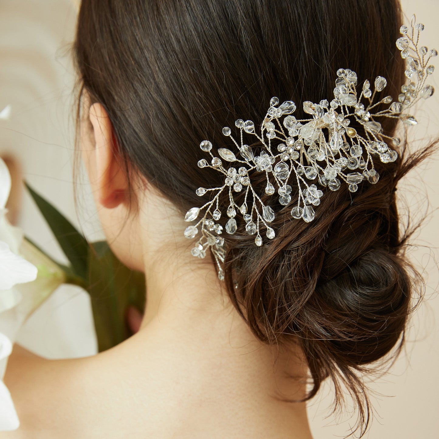 Rhinestone Bridal Hair Comb.