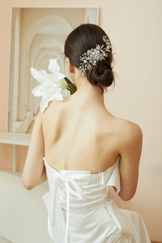 Rhinestone Bridal Hair Comb.
