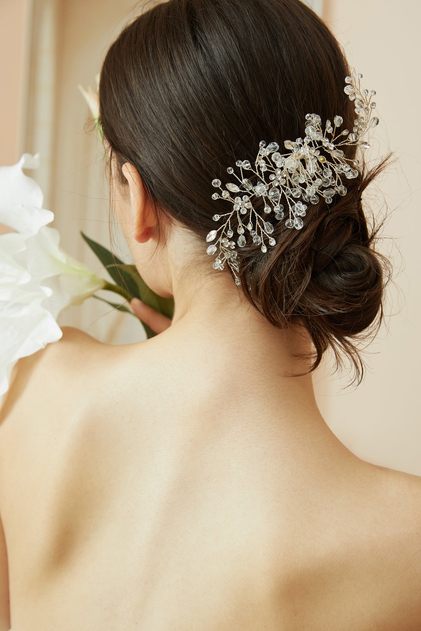 Rhinestone Bridal Hair Comb.