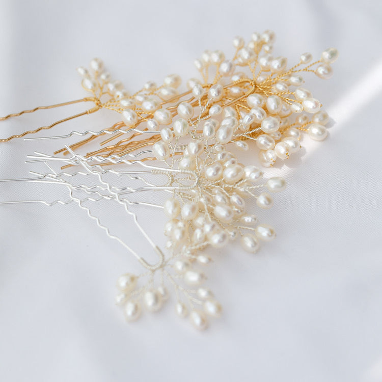 Delicate Pearl Bridal Hair Pin.
