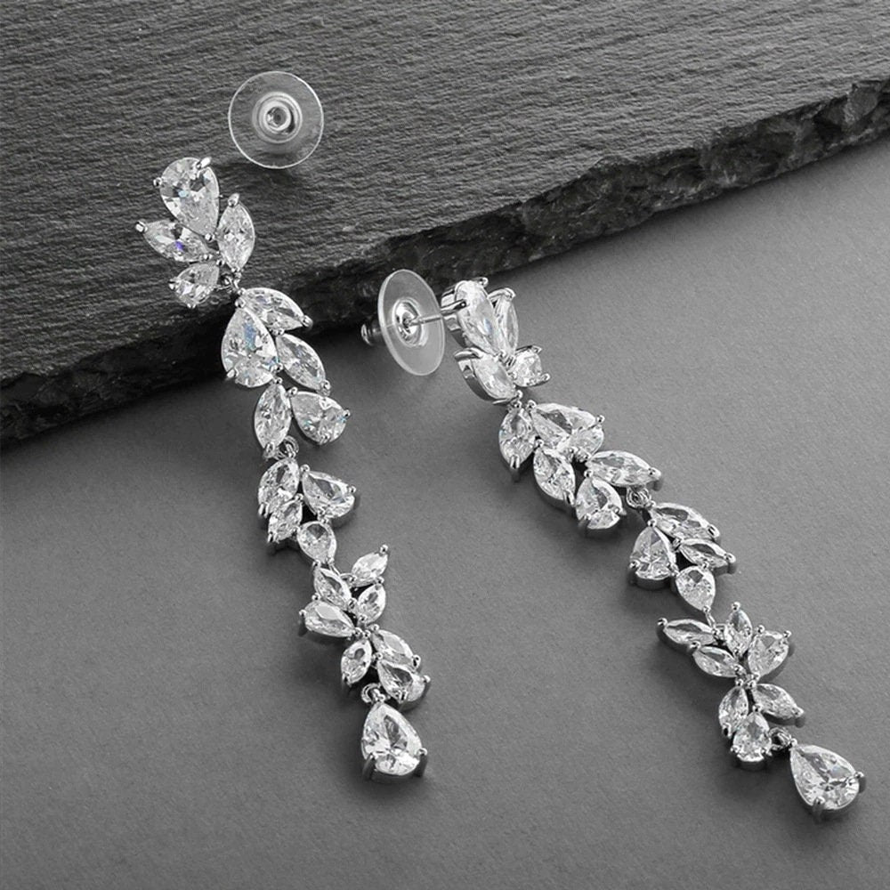 Statement Crystal Bridal Earrings.
