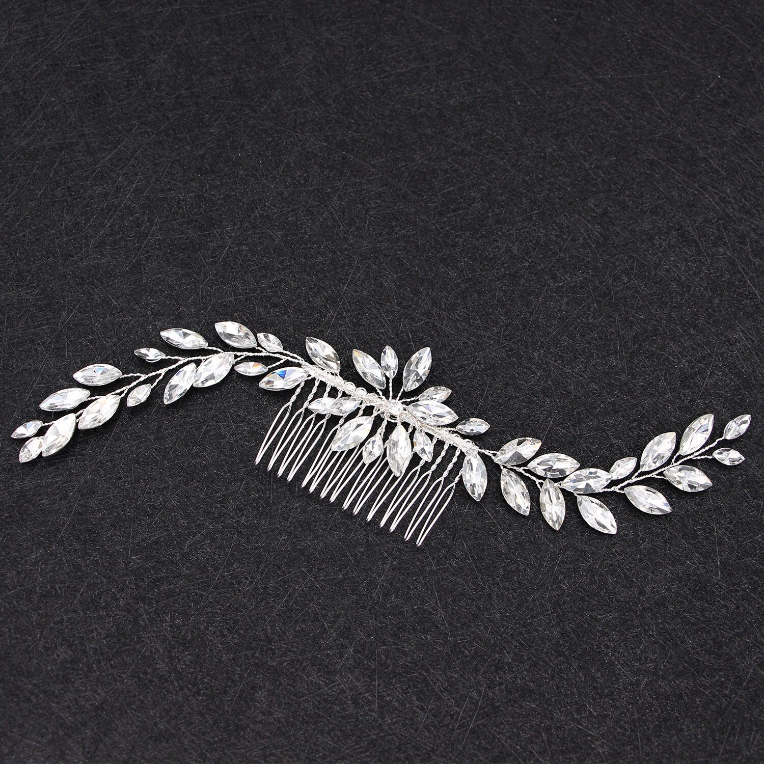 Rhinestone Bridal Hair Comb.