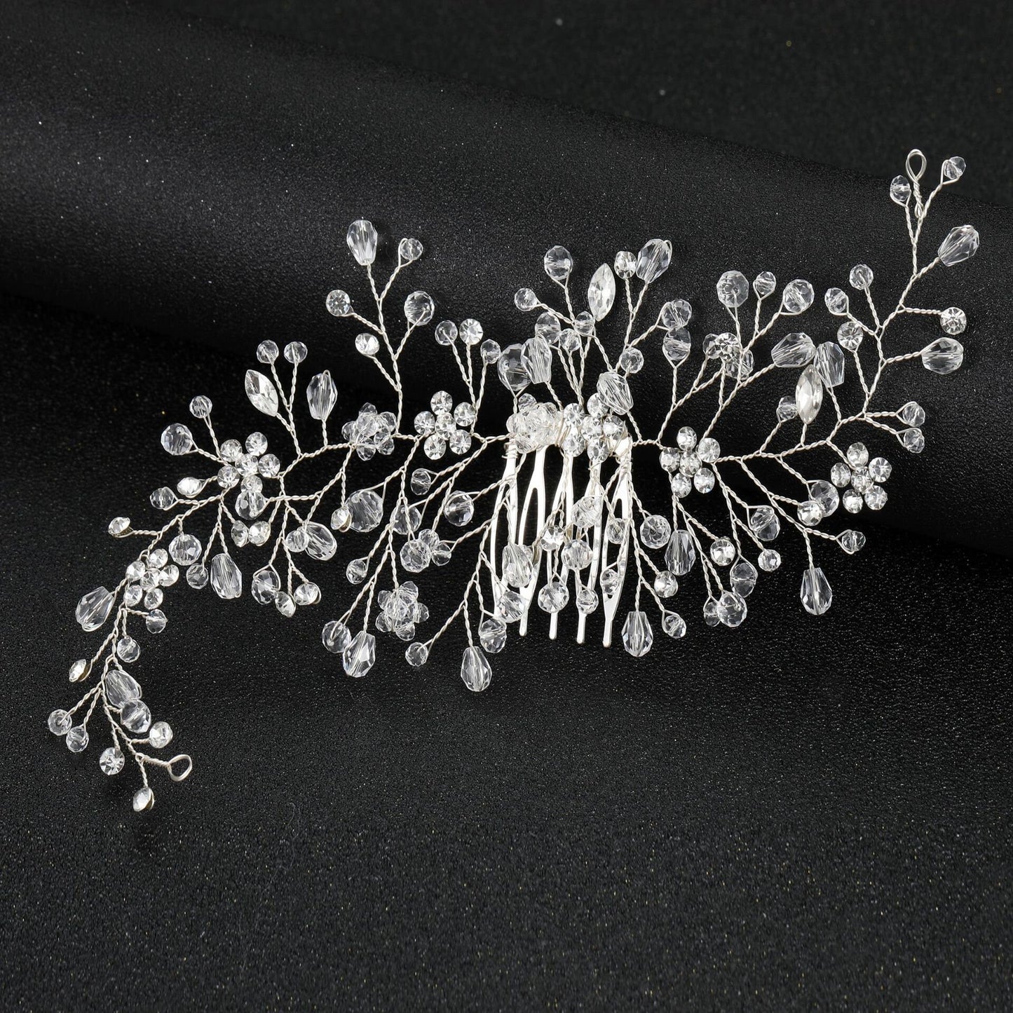 Rhinestone Bridal Hair Comb.