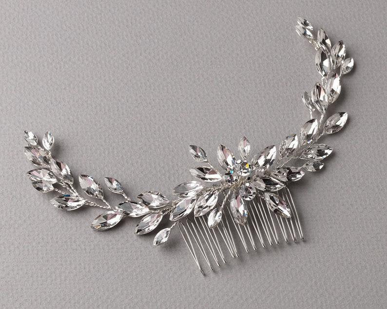 Rhinestone Bridal Hair Comb.
