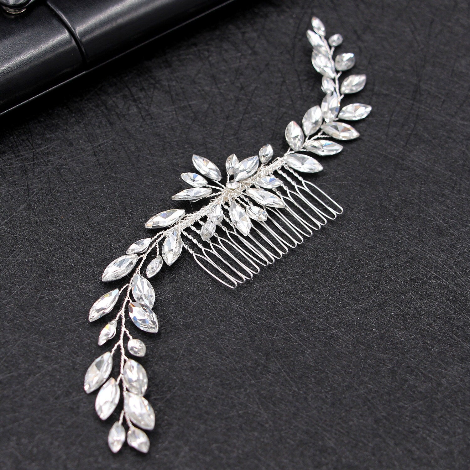 Rhinestone Bridal Hair Comb.