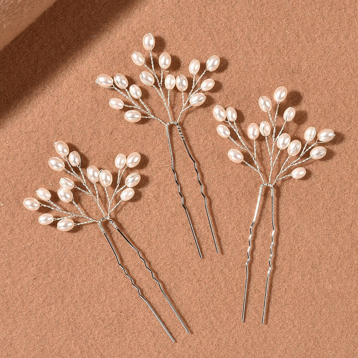 Pearl Bridal Hair Pin, Wedding Hairpiece, Pearl Pin, Gold Silver Large Pearl Hair Pin, Bridesmaid Hair Pin,Bridal Hair Accessories
