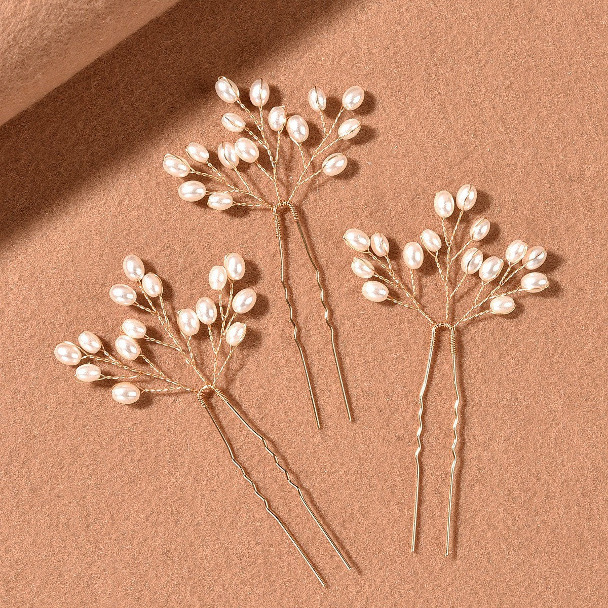 Pearl Bridal Hair Pin, Wedding Hairpiece, Pearl Pin, Gold Silver Large Pearl Hair Pin, Bridesmaid Hair Pin,Bridal Hair Accessories