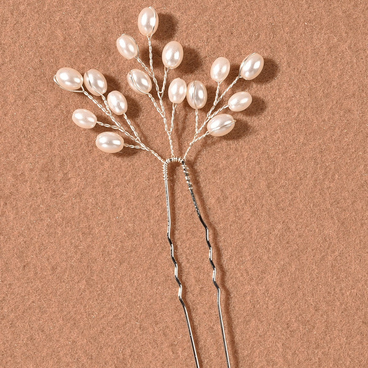 Pearl Bridal Hair Pin, Wedding Hairpiece, Pearl Pin, Gold Silver Large Pearl Hair Pin, Bridesmaid Hair Pin,Bridal Hair Accessories