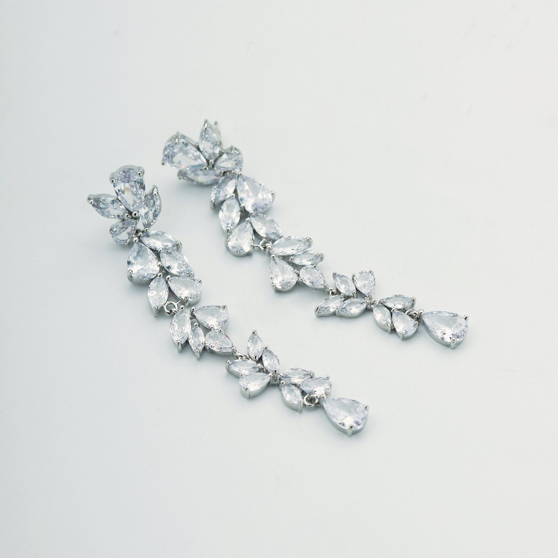Statement Crystal Bridal Earrings.