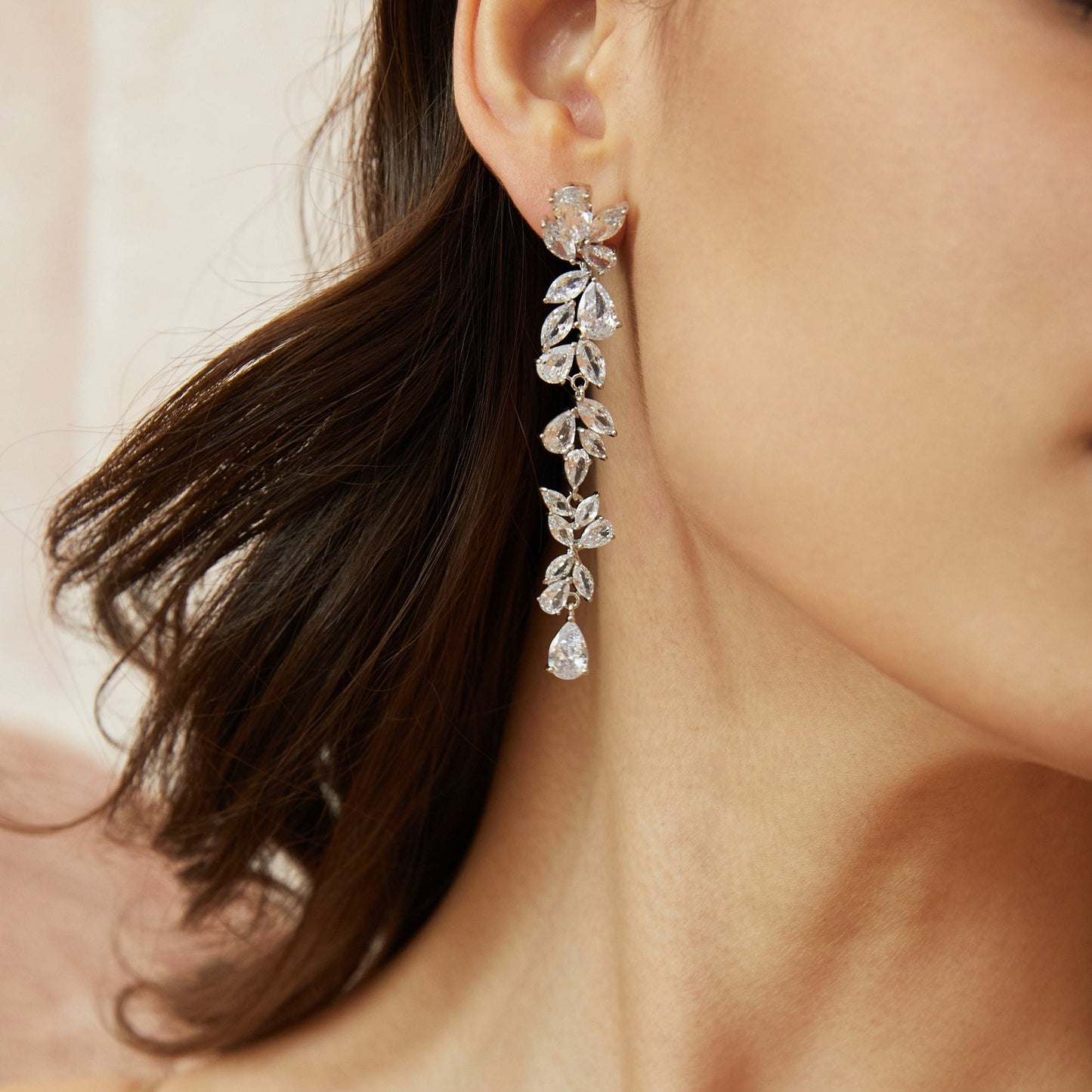 Statement Crystal Bridal Earrings.