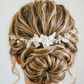 NINA | Handmade Ceramic Flower Beaded Bridal Hair Comb