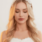 MICHELLE | Delicate Porcelain White Floral Bridal Headband