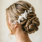 NINA | Handmade Ceramic Flower Beaded Bridal Hair Comb