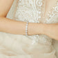 Silver Tear Drop Crystal Bracelet.