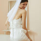Tulle Bridal Veil with Pearls.
