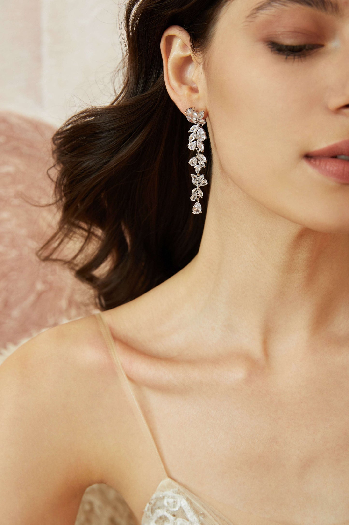 Statement Crystal Bridal Earrings.