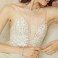 Long Crystal Bridal Earrings.