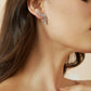 Olive Leaf Climber Earrings.