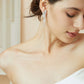 Long Crystal Bridal Earrings.