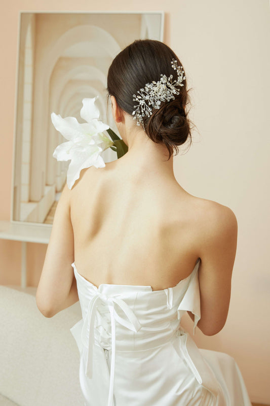 Rhinestone Bridal Hair Comb.