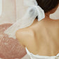 Tulle Pearl Bridal Hair Bow.
