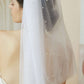 Tulle Bridal Veil with Pearls.