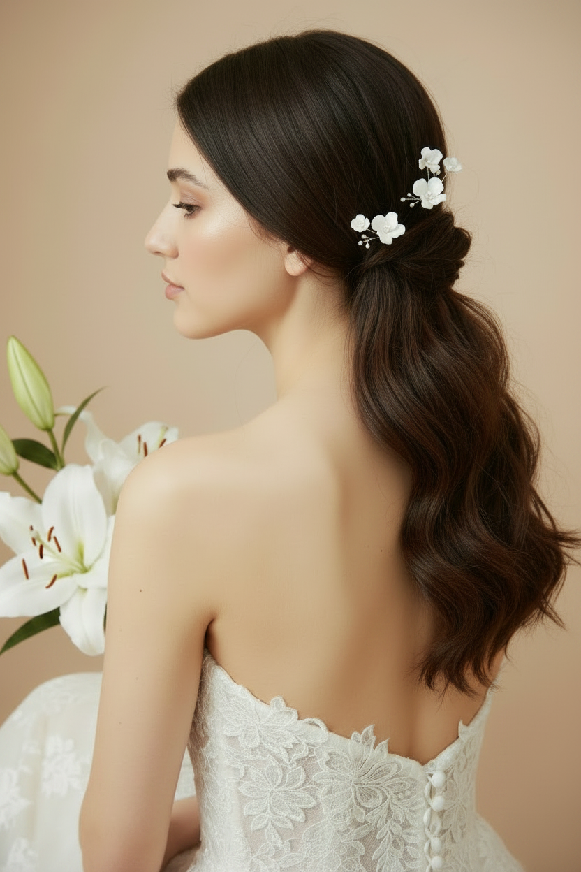 ISLA — Duo Flower Bridal Hairpins