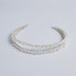 LEILA | Retro Duo Row Headband Baby's Breath Inspired