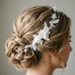 NINA | Handmade Ceramic Flower Beaded Bridal Hair Comb