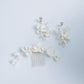 OLIVIA | Ivory Clay Blossom Floral Drop Earrings