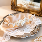 NINA | Handmade Ceramic Flower Beaded Bridal Hair Comb