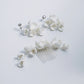 AVA | Ivory Clay Blossom Floral Bridal Hair Comb