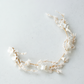 YINIW | Handmade Seed Bead Floral Bridal Headband with Pearl Firework Earrings Set