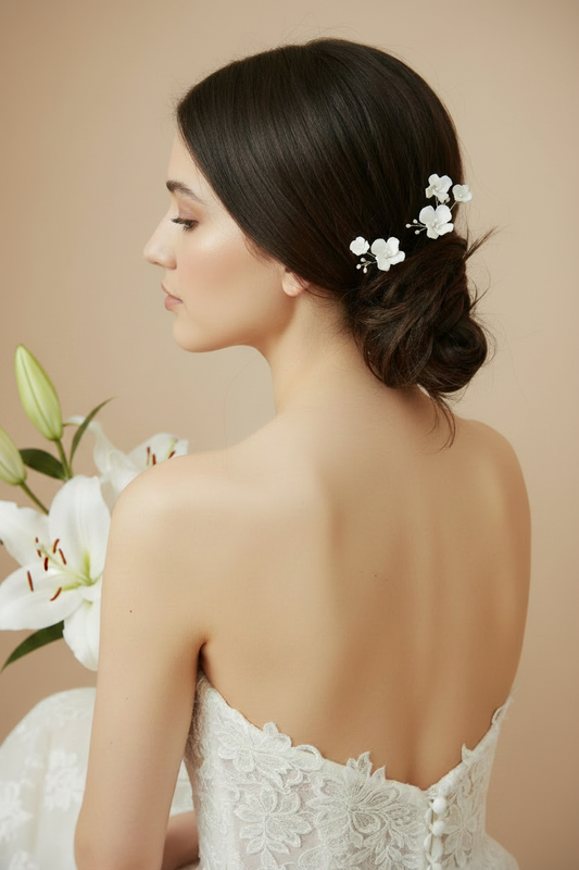 ISLA — Duo Flower Bridal Hairpins