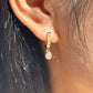 NATALIA Delicate Gold CZ Dangle Bridal Earrings | Gold | Wedding Guest Jewellery UK