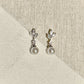ANGELINA丨Bridal Crystal Earrings with Pearl Drop