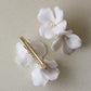 Ella | White Porcelain Flower Hair Clip