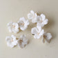White Porcelain Flower Hair Clip