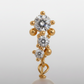Pearl and diamond accent detail - vintage minimalist earrings