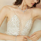 Silver Bridal Jewelley Set Wedding Earring Necklace Bracelet.