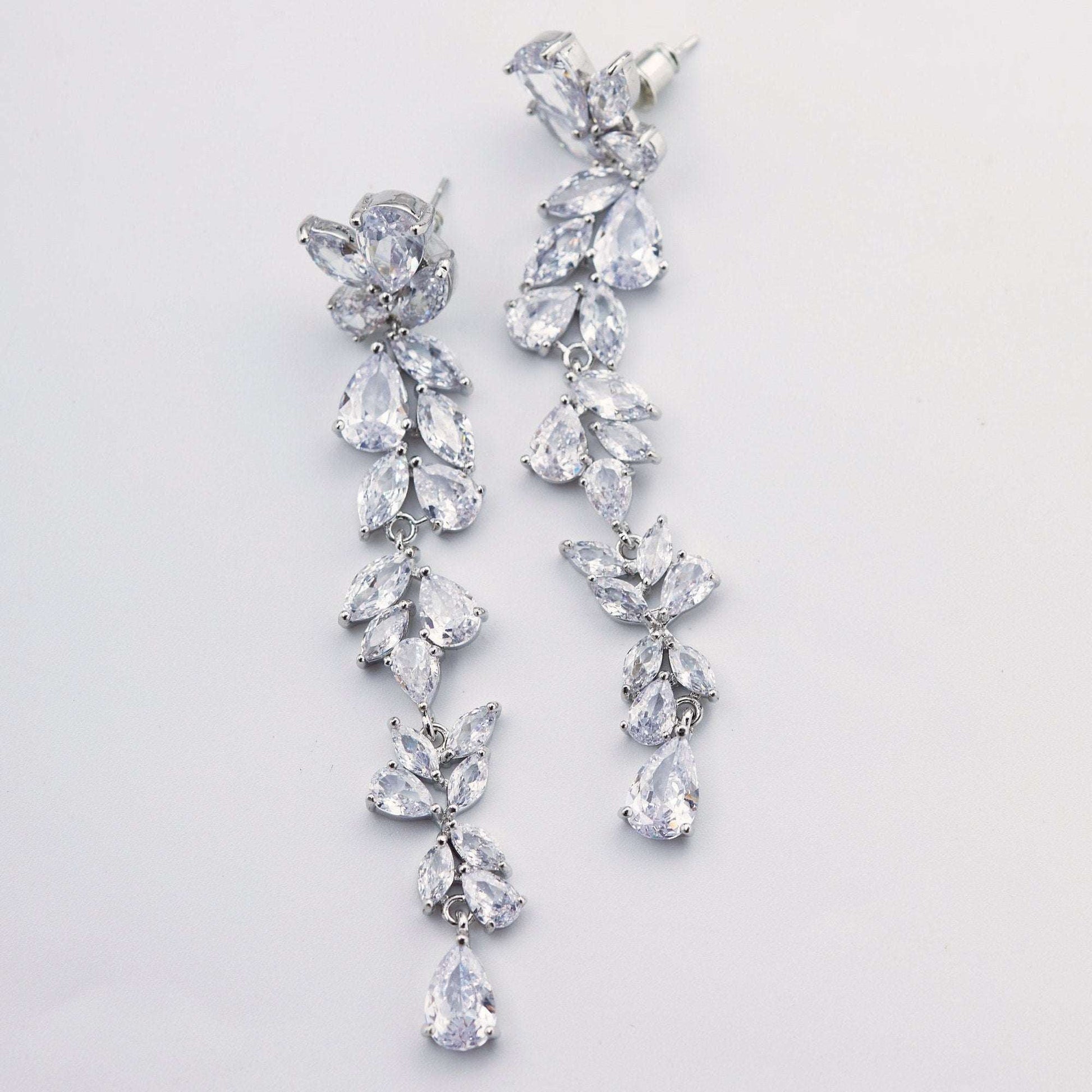 Statement Crystal Bridal Earrings.