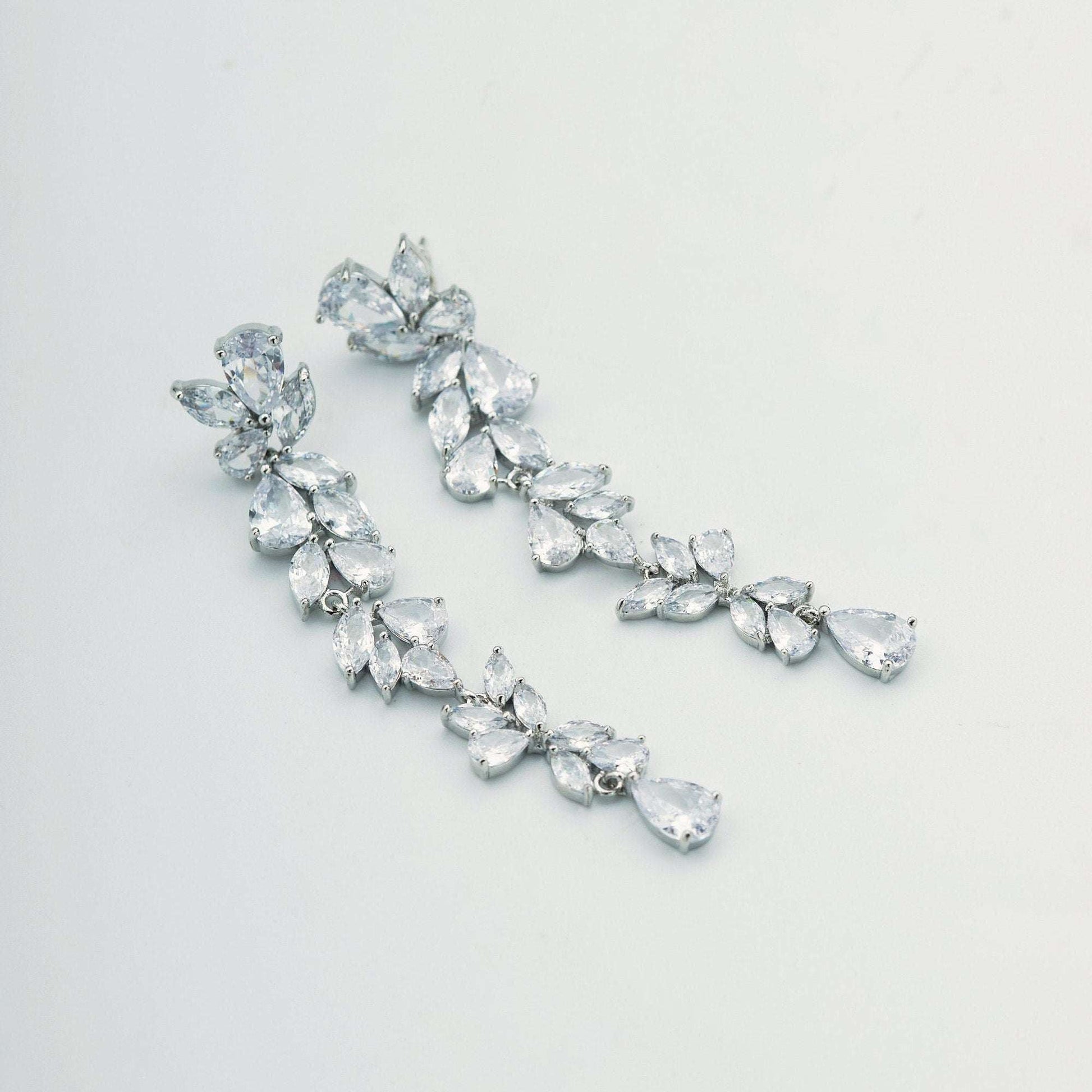 Statement Crystal Bridal Earrings.