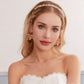 BELLA | Statement Gold Floral Bridal Dangle Earrings