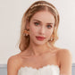 BELLA | Statement Gold Floral Bridal Dangle Earrings