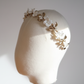 Delicate porcelain blooms handcrafted bridal headpiece