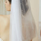 Tulle Bridal Veil with Pearls.