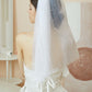 Tulle Bridal Veil with Pearls.