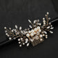 Rhinestone & Pearls Bridal Hair Comb, Bridal Hair Vine,Wedding Hairpiece,Bridal Hair Accessory,Wedding Hair Comb, Bridesmaid Bridal Hairpin