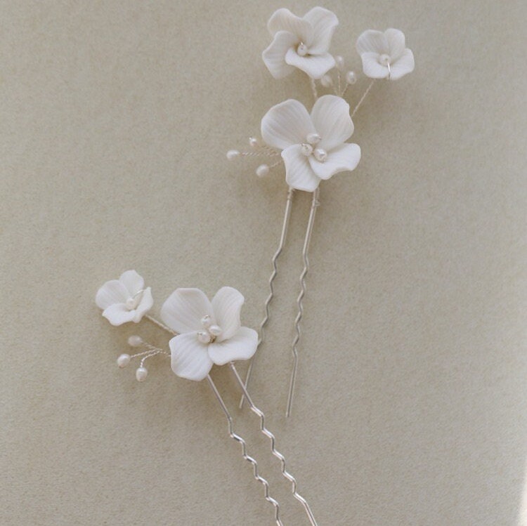 ISLA 丨Duo Flower Bridal Hairpins