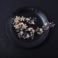 Pearl, Leaf and Crystal Wedding Bridal Hair Vine